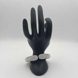 Luxe Rhinestone Cuff Bracelet - Vintage-Inspired Sparkle | Heavy Statement Jewel